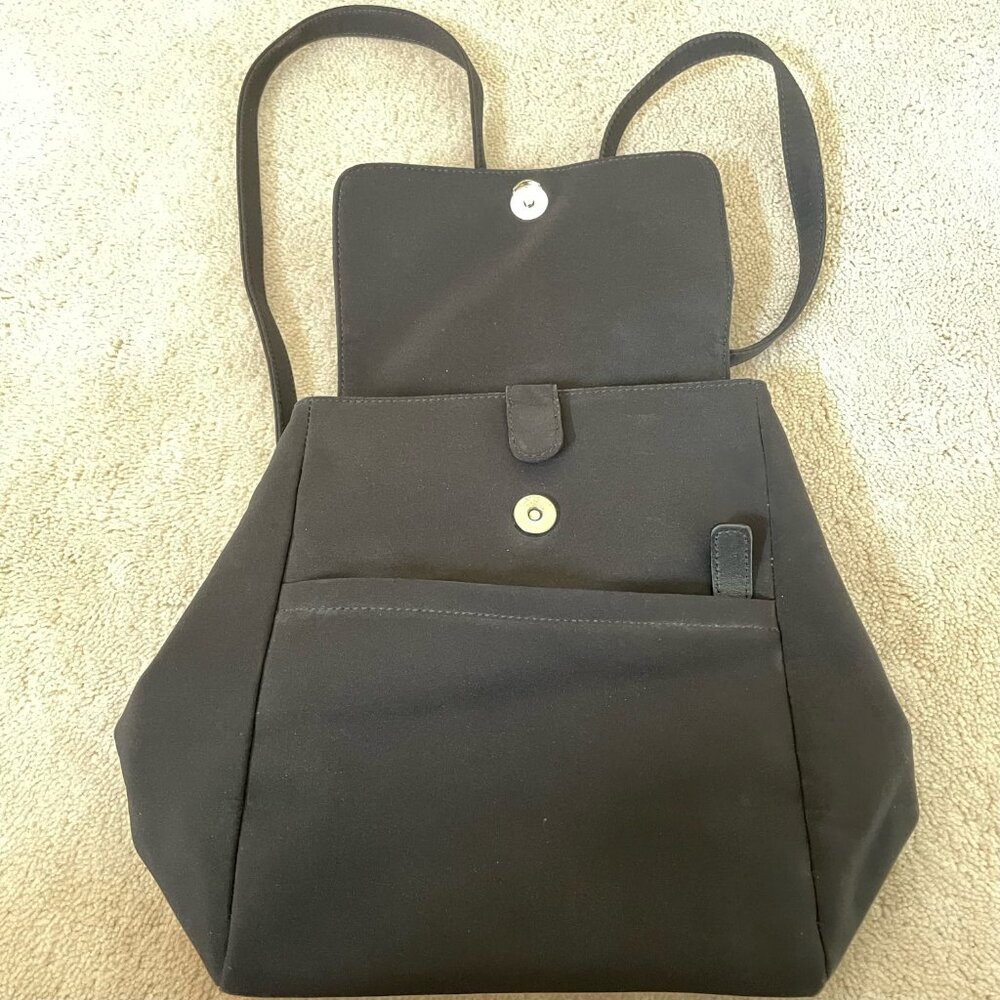 Women's Talbots Elegant Black Backpack bag with straps